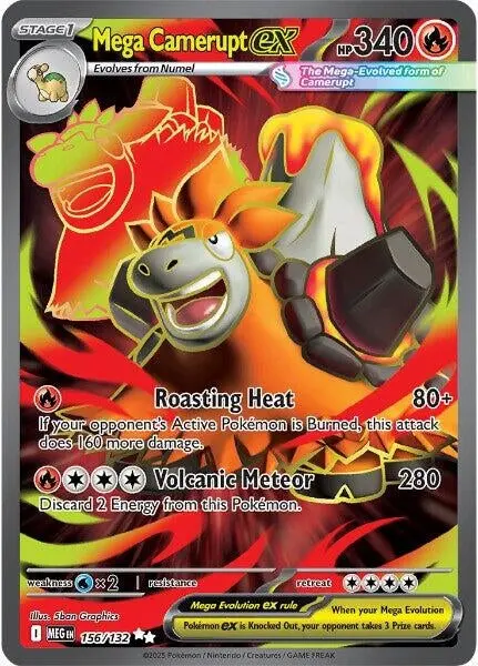 Mega Camerupt Ex (156/132) (Meg) 1
