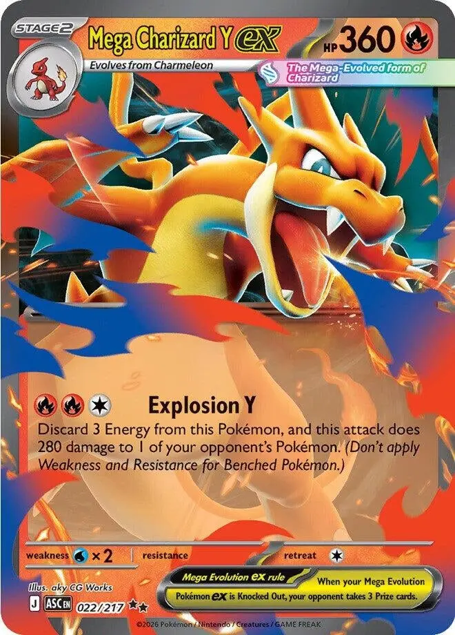 Mega Charizard Y Ex (022/217) (Asc) 1
