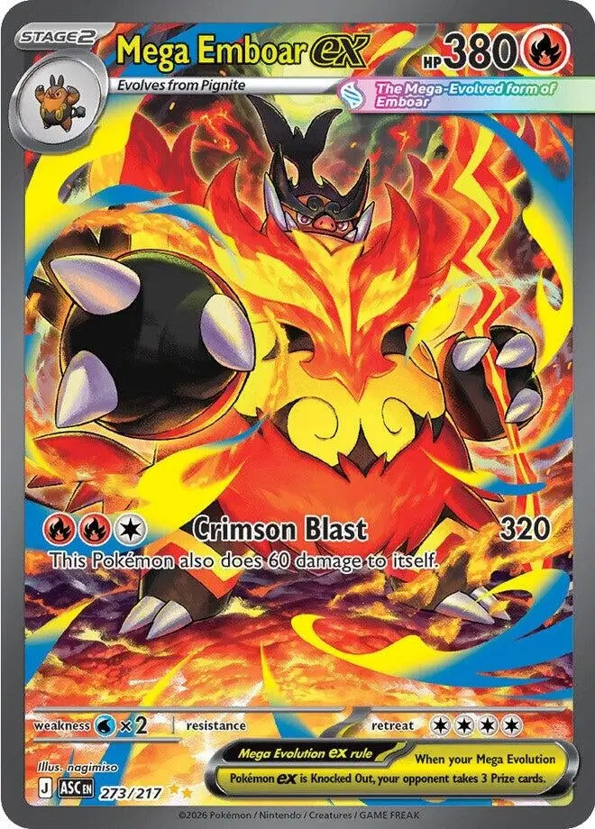 Mega Emboar Ex (273/217) (Asc) 1