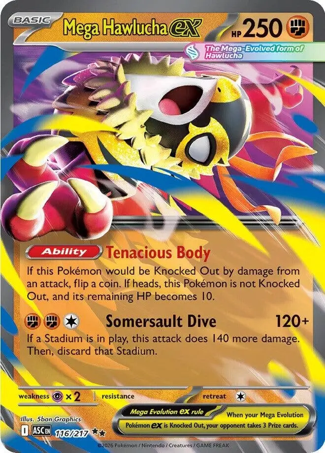 Mega Hawlucha Ex (116/217) (Asc) 1