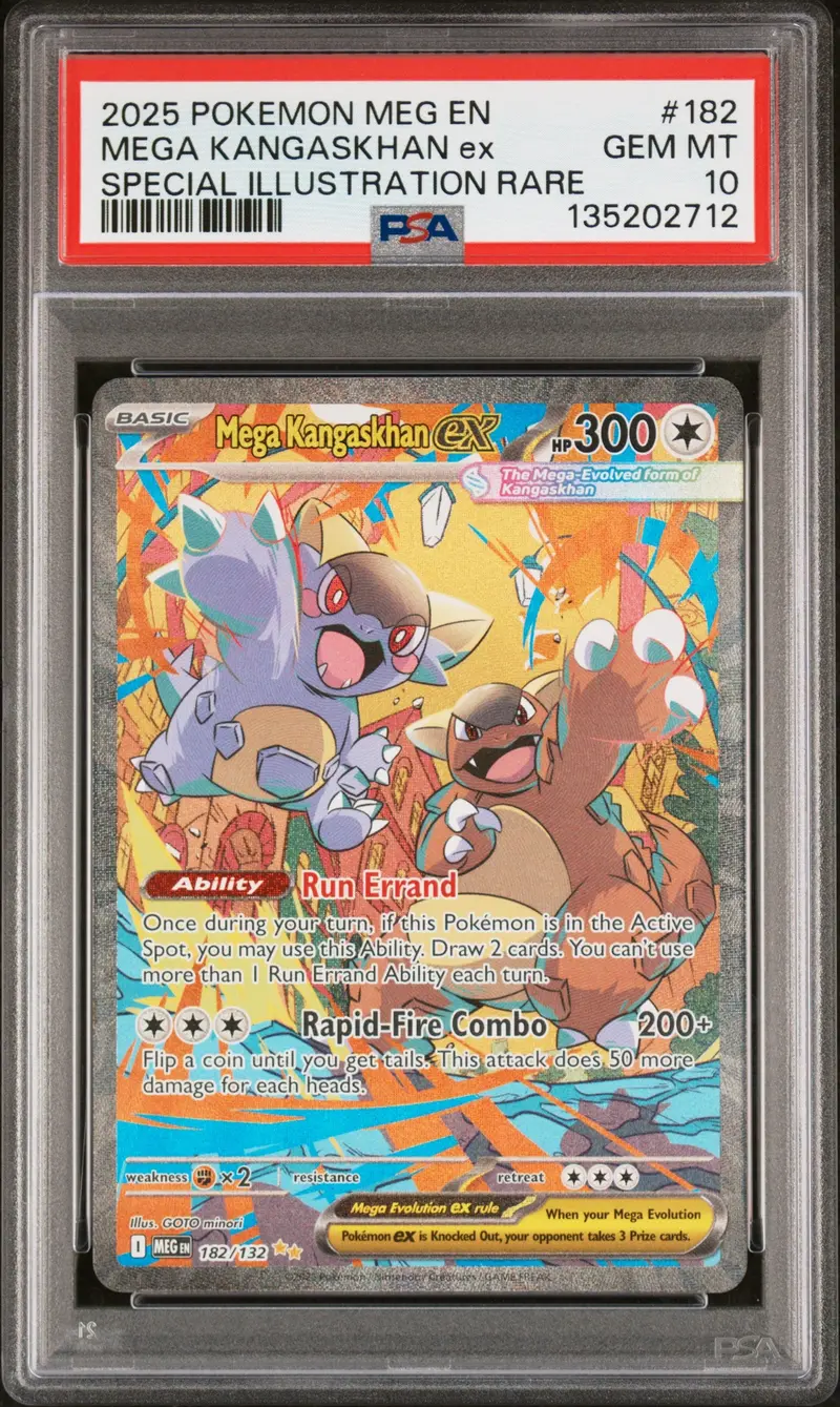 Mega Kangaskhan Ex Special Illustration Rare 2025 Pokemon Meg En-Mega Evolution Psa Gem Mt 10 1