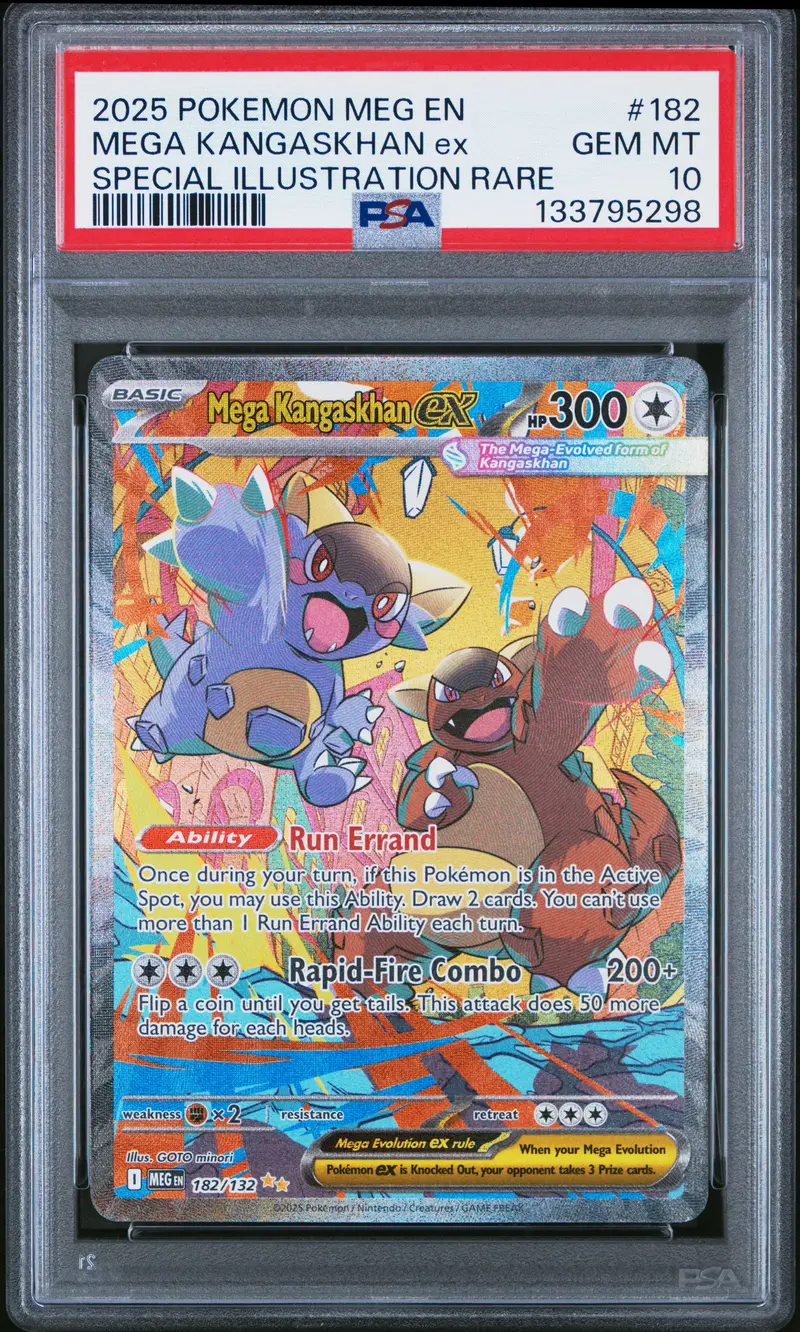 Mega Kangaskhan Ex Special Illustration Rare 2025 Pokemon Meg En-Mega Evolution Psa Gem Mt 10 1