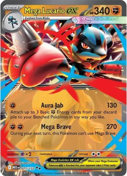 Mega Lucario Ex (077/132) (Meg) 1