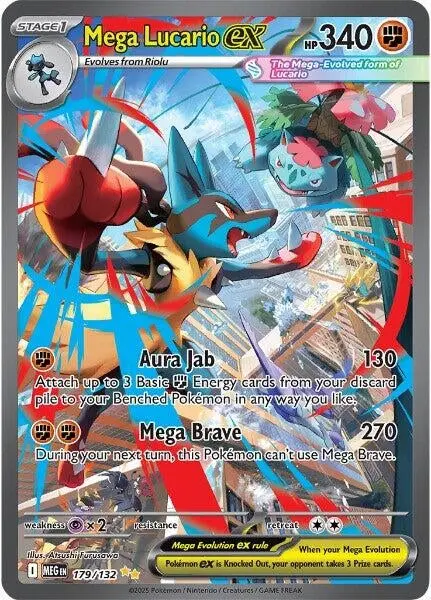 Mega Lucario Ex (179/132) (Meg) 1