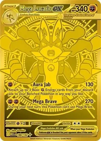 Mega Lucario Ex (188/132) (Meg) 1