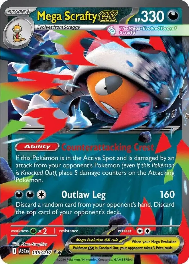Mega Scrafty Ex (135/217) (Asc) 1