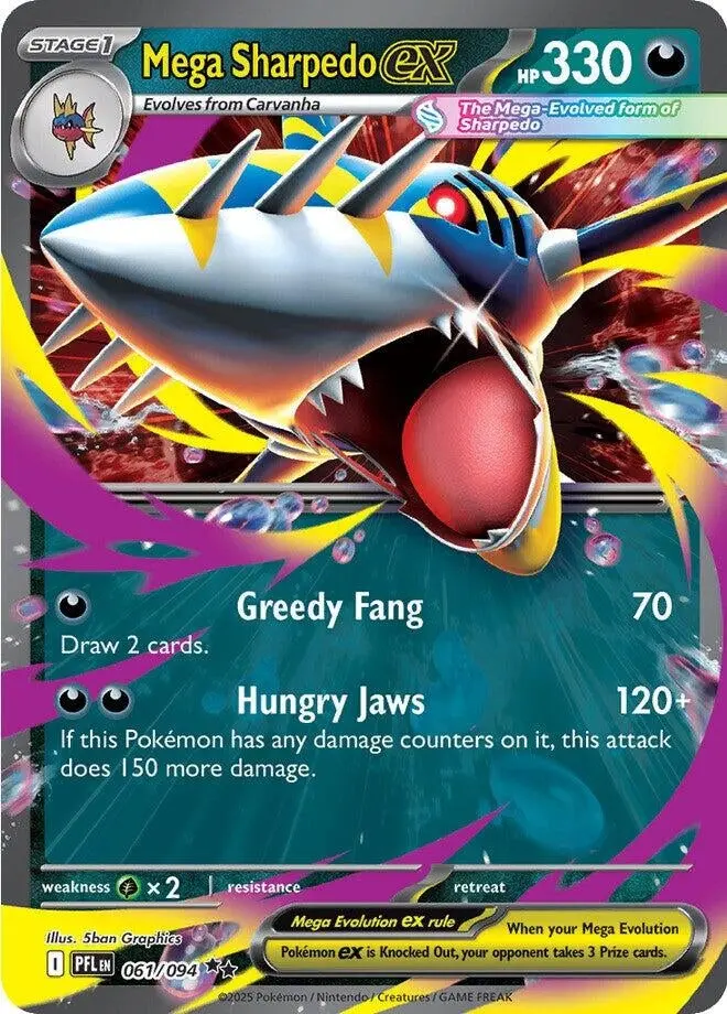 Mega Sharpedo Ex (061/094) (Pfl) 1