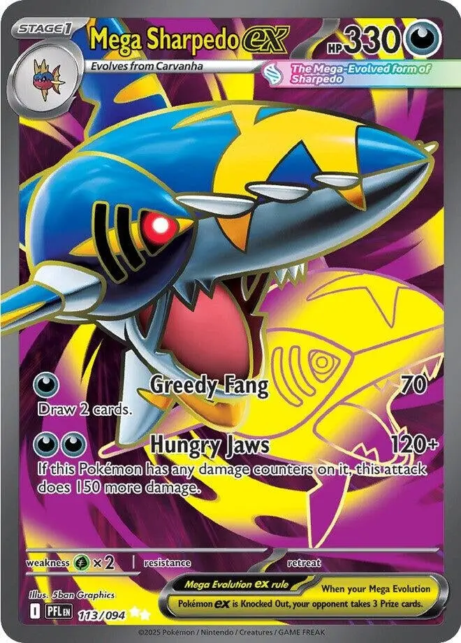 Mega Sharpedo Ex (113/094) (Pfl) 1