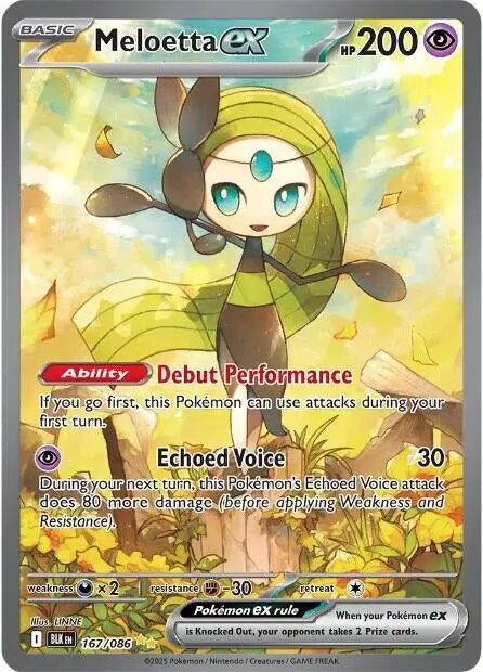 Meloetta Ex (167/086) (Blk) 1