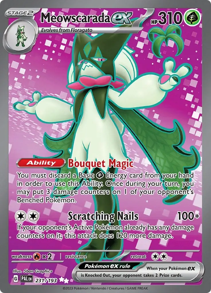 Meowscarada Ex (231/193) (Pal) 1