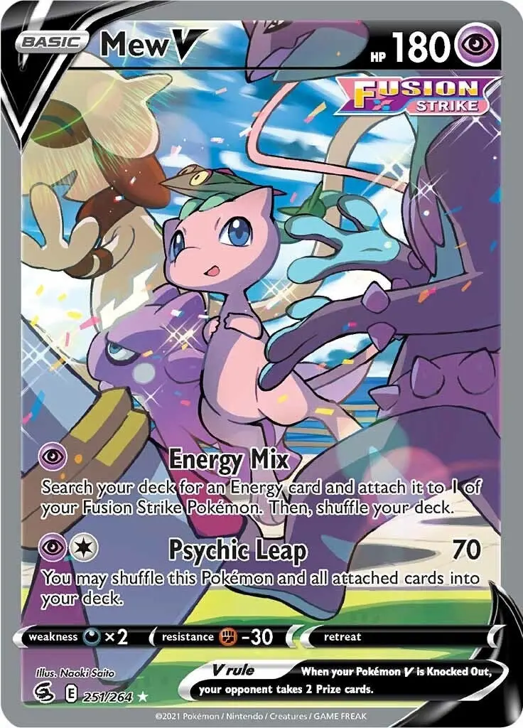 Mew V (Alternate Full Art) (251/264) (Swsh08) 1