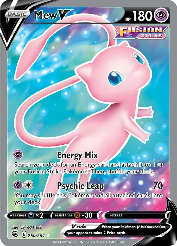 Mew V (Full Art) (250/264) (Swsh08) 1