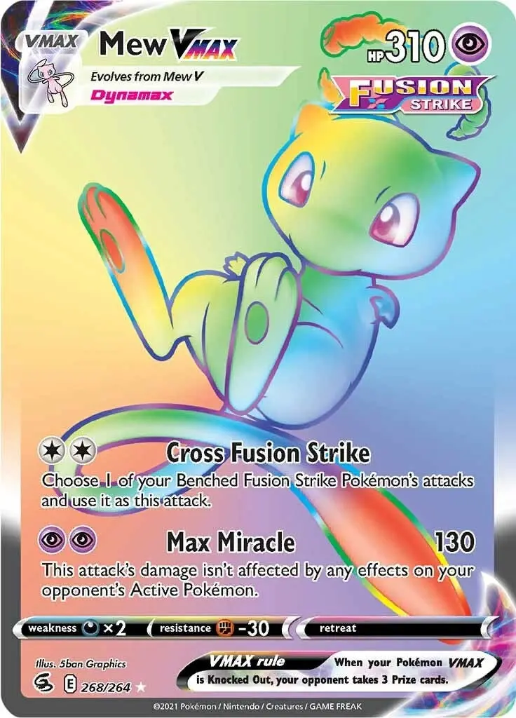 Mew Vmax (Secret) (268/264) (Swsh08) 1
