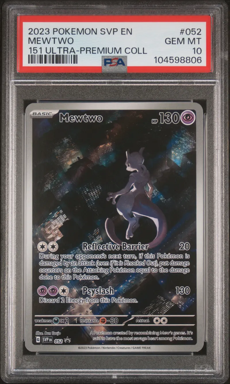 Mewtwo 151 Ultra-Premium Coll 2023 Pokemon Svp En-Sv Black Star Promo Psa Gem Mt 10 1