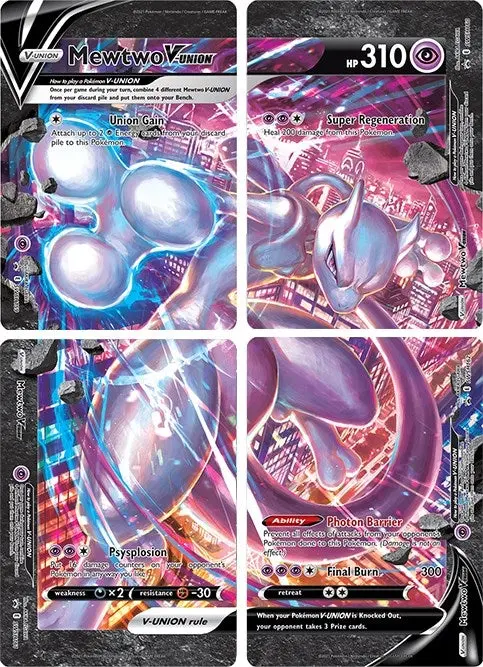 Mewtwo V-Union [Set Of 4] (Swsd) 1