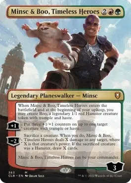 Minsc & Boo, Timeless Heroes (Borderless) (363) (Clb) 1