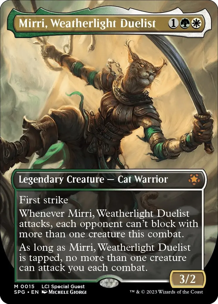 Mirri, Weatherlight Duelist (Borderless) (15) (Spg) 1