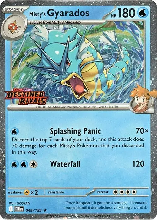 Misty's Gyarados (Prerelease) (049/182) (Mcap) 1