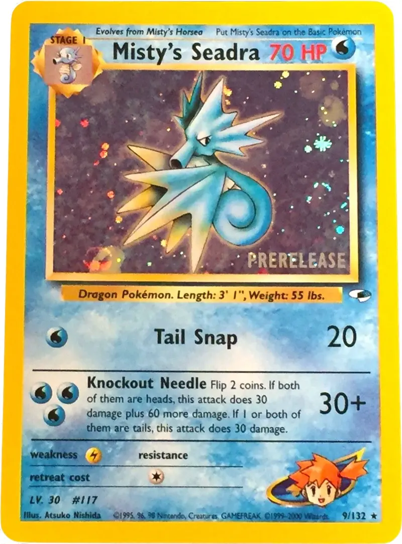 Misty's Seadra (Prerelease) (009/132) (Pr) 1
