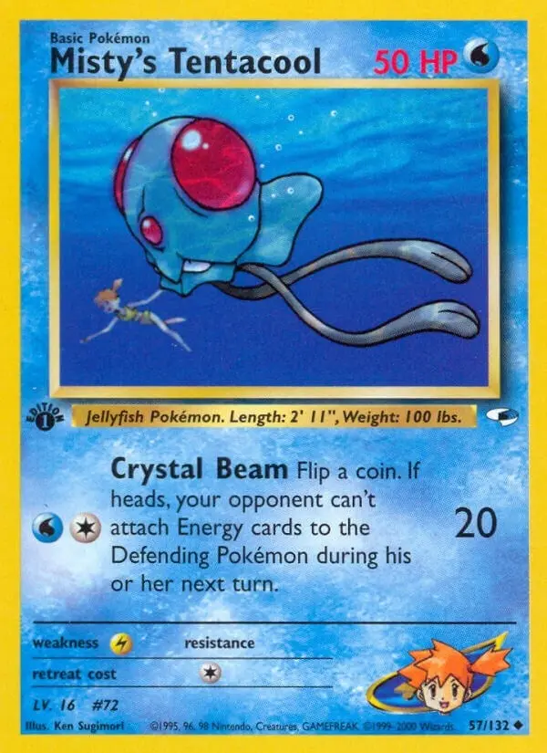 Misty's Tentacool (57) (057/132) (G1) 1
