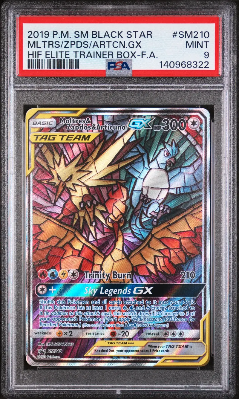 Mltrs/Zpds/Artcn.Gx Hif Elite Trainer Box-F.A. 2019 Pokemon Sm Black Star Promo Psa Mint 9 1
