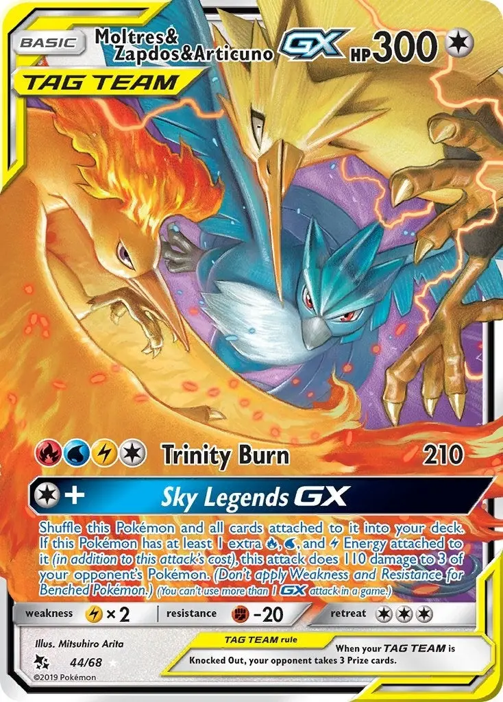 Moltres & Zapdos & Articuno Gx (44/68) (Hif) 1