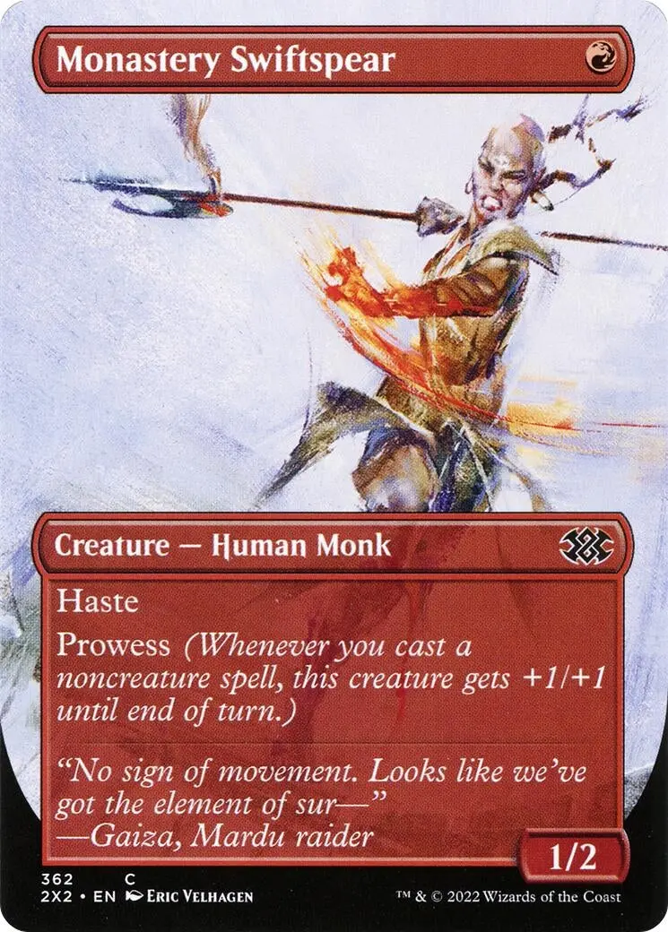 Monastery Swiftspear (Borderless) (362) (2X2) 1