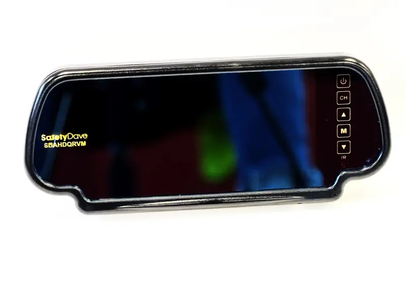 Monitor 7-Inch Mirror Quad Ahd By Safety Dave | High-Definition Multi-Camera Display 1