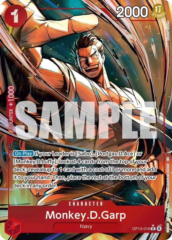 Monkey.D.Garp (Alternate Art) (Op13-016) (Op13) 1