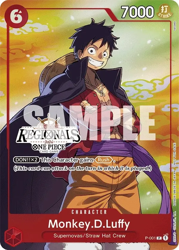 Monkey.D.Luffy (001) (Offline Regional 2024 Vol. 2) [Participant] (P-001) (Op-Pr) 1