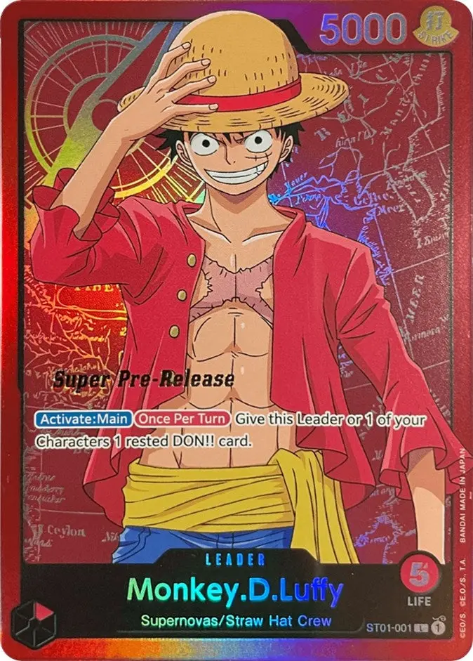 Monkey.D.Luffy (001) (St01-001) (St-01 Pre) 1