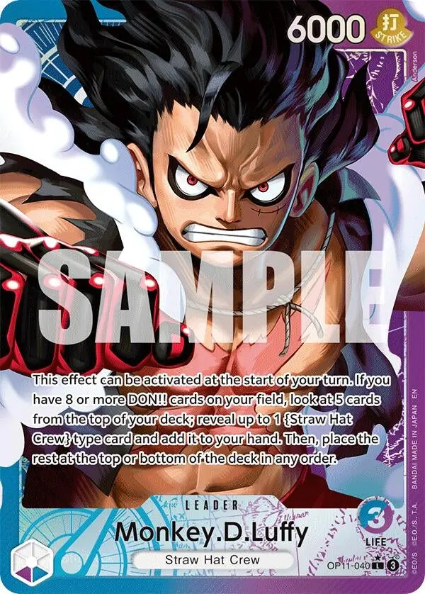 Monkey.D.Luffy (040) (Alternate Art) (Op11-040) (Op11) 1