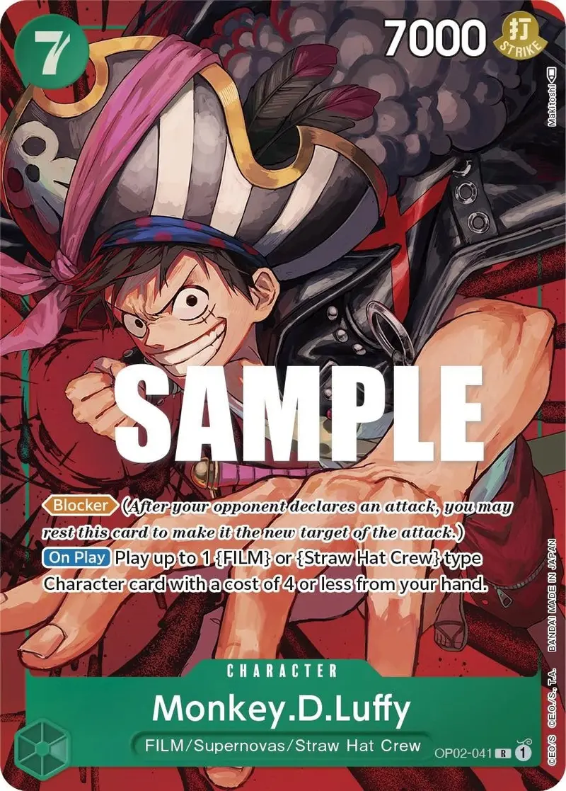 Monkey.D.Luffy (041) (Alternate Art) (Op02-041) (Op02) 1