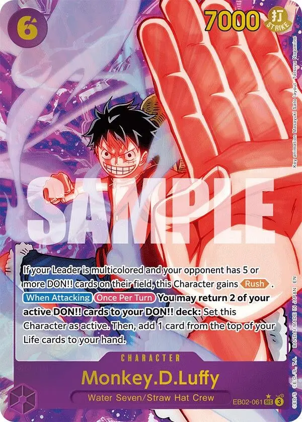 Monkey.D.Luffy (061) (Alternate Art) (Eb02-061) (Eb-02) 1