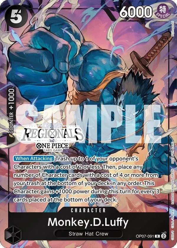Monkey.D.Luffy (091) (Online Regional 2024 Vol. 3) (Op07-091) (Op-Pr) 1