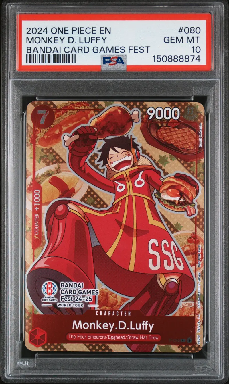 Monkey D. Luffy Bandai Card Games Fest 2024 One Piece Promos Psa Gem Mt 10 1