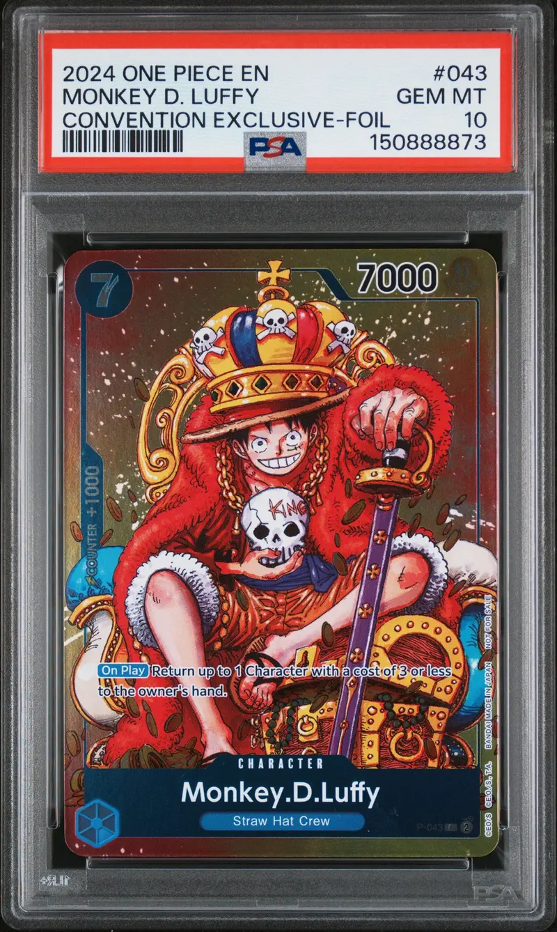Monkey D. Luffy Convention Exclusive-Foil 2024 One Piece Promos Psa Gem Mt 10 1