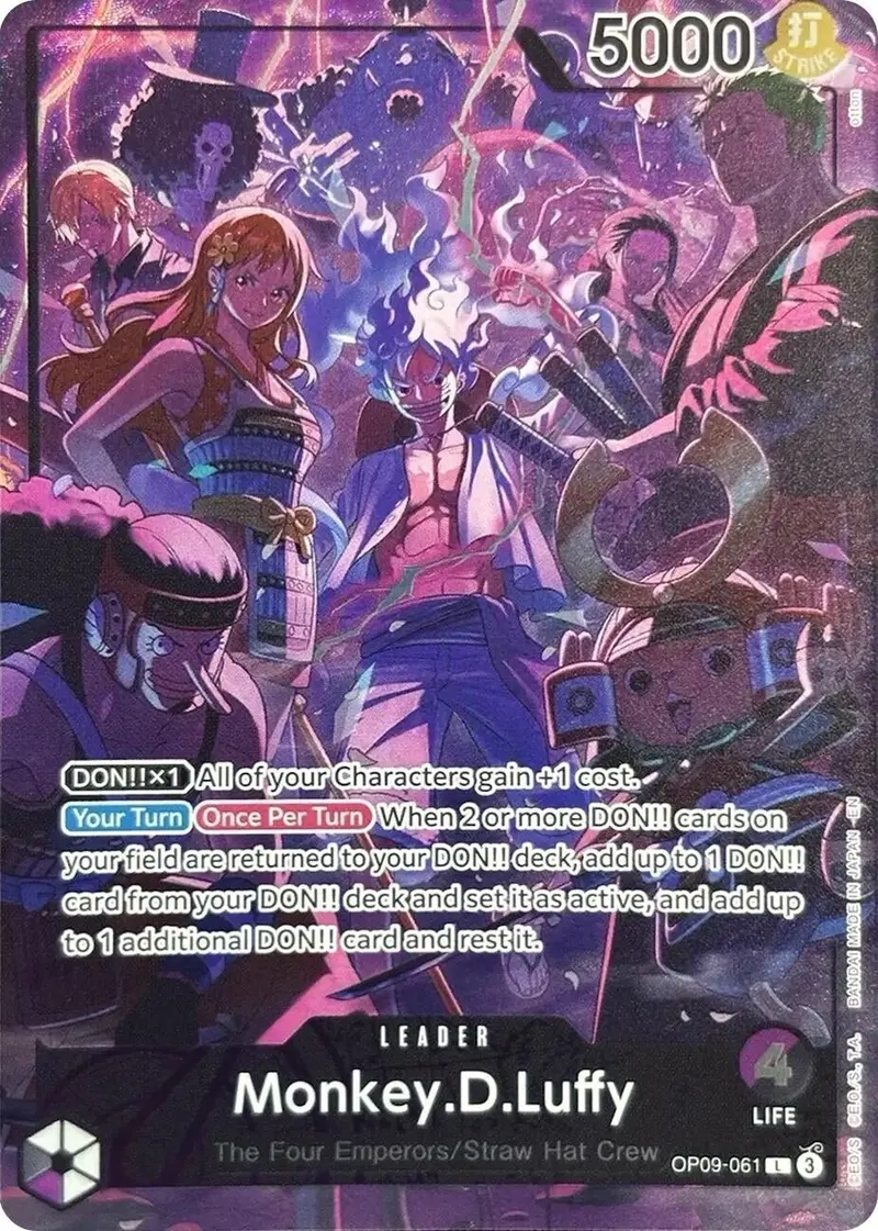 Monkey.D.Luffy (English Version 2Nd Anniversary Set) (Op09-061) (Op-Pr) 1