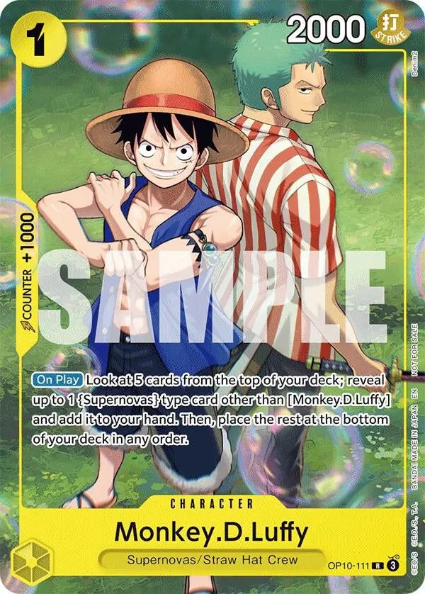 Monkey.D.Luffy (Learn Together Deck Set - Set Sail Event) (Op10-111) (Op-Pr) 1