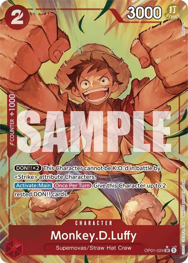 Monkey.D.Luffy (Op01-024) (Alternate Art) (Op01-024) (Prb-01) 1