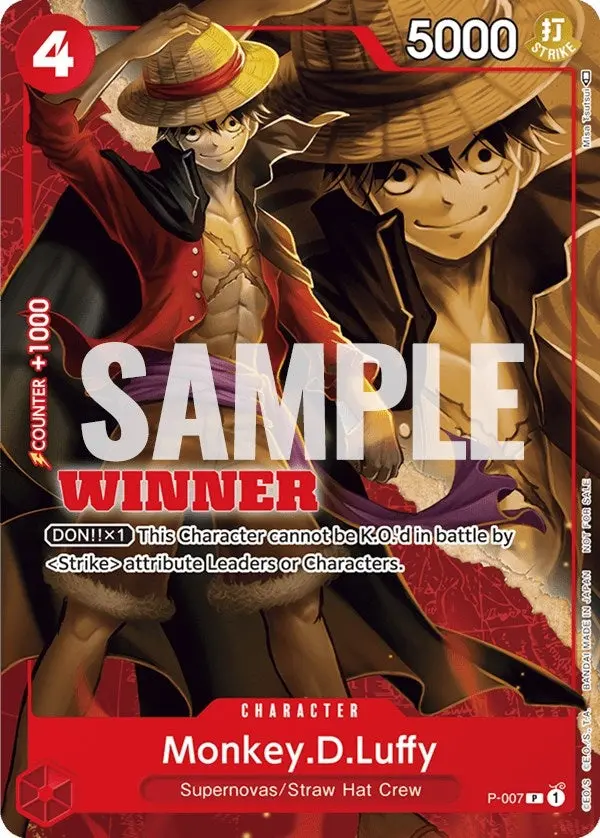 Monkey.D.Luffy - P-007 (Winner Pack Vol. 1) (P-007) (Op-Pr) 1