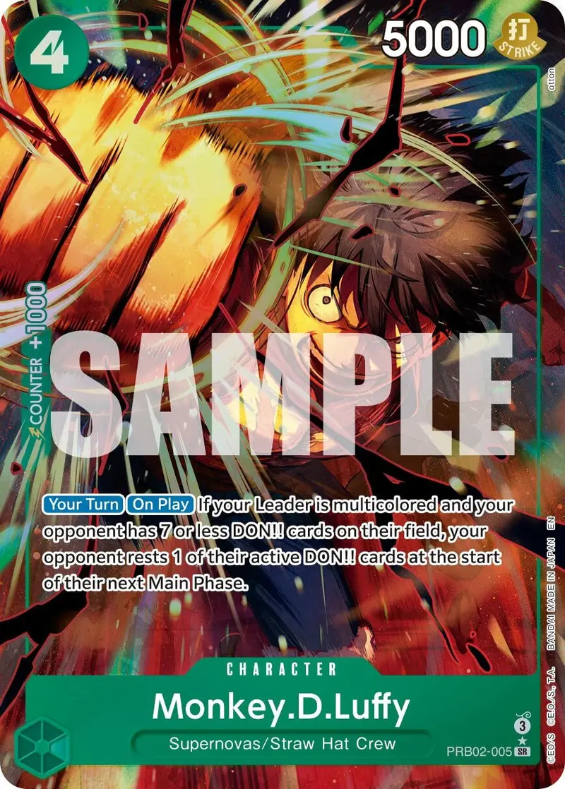 Monkey.D.Luffy - Prb02-005 (Alternate Art) (Prb02-005) (Prb-02) 1