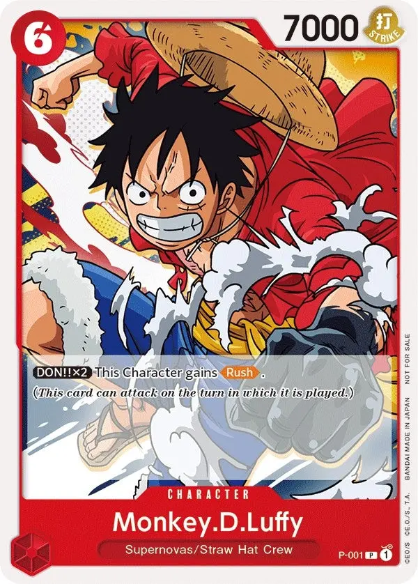 Monkey.D.Luffy (Super Pre-Release) [Participant] (P-001) (Op-Pr) 1