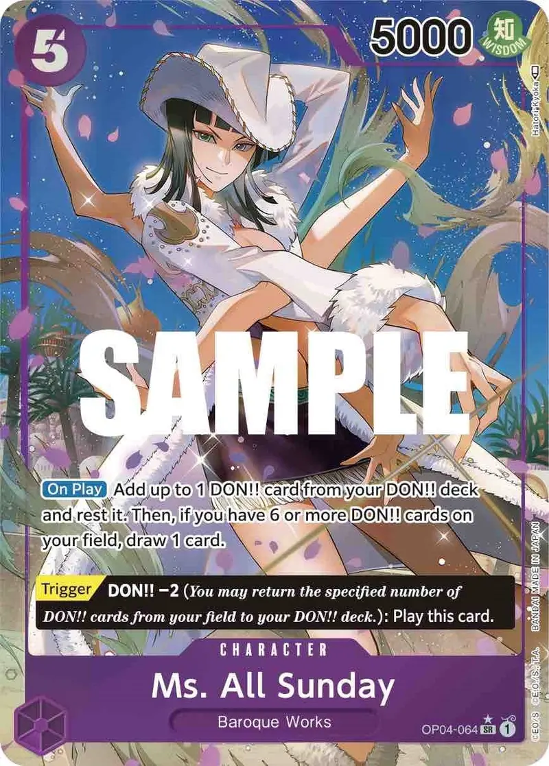 Ms. All Sunday (Alternate Art) (Op04-064) (Op04) 1