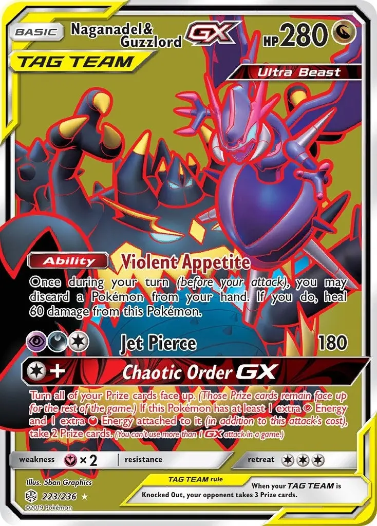 Naganadel & Guzzlord Gx (Full Art) (223/236) (Sm12) 1