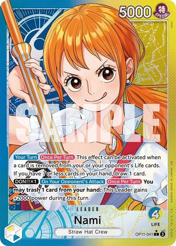 Nami (041) (Alternate Art) (Op11-041) (Op11) 1