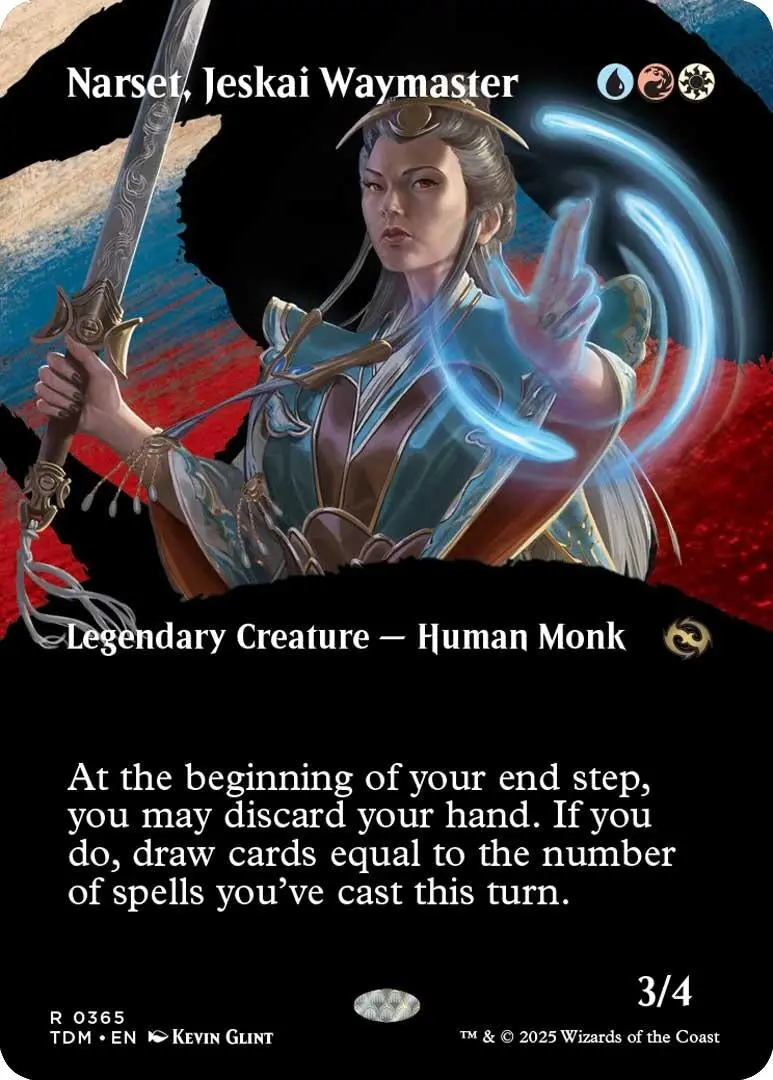 Narset, Jeskai Waymaster (Borderless) (365) (Tdm) 1