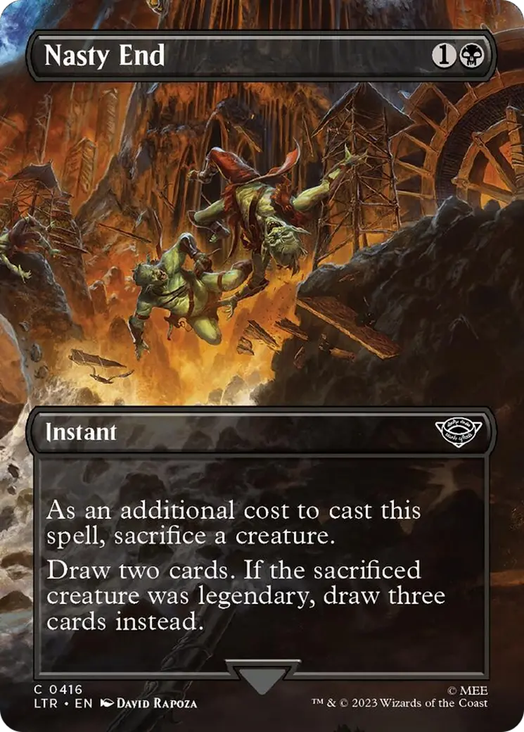 Nasty End (Borderless Alternate Art) [The Lord Of The Rings: Tales Of Middle-Earth] 1