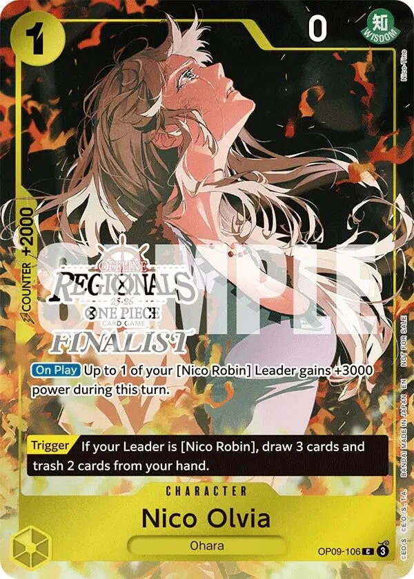 Nico Olvia (Regional Finalist Card Set 2025 Vol.1) (Op09-106) (Op-Pr) 1