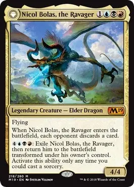 Nicol Bolas, The Ravager (218) (M19) 1